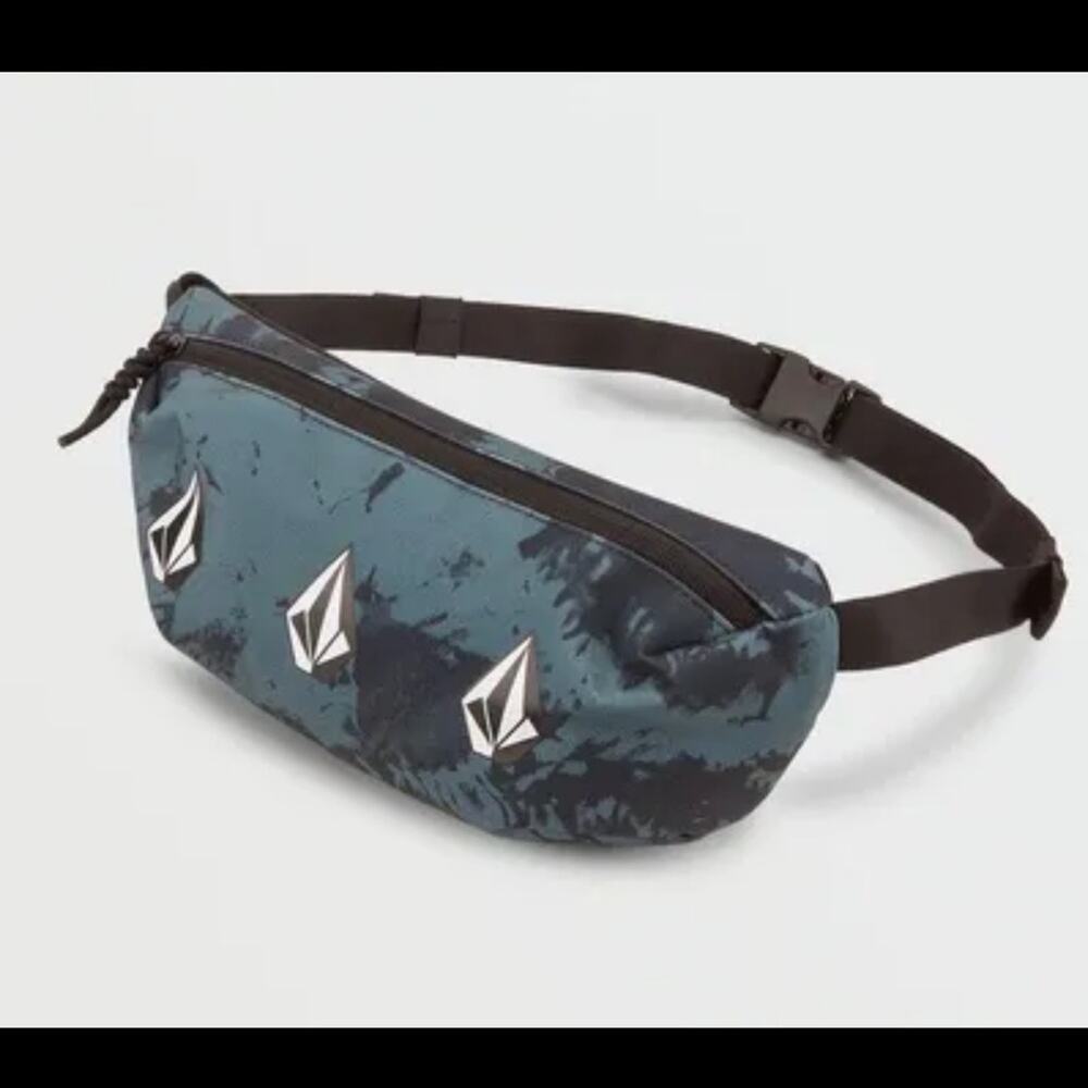 Volcom Mini Waist‎ Fanny Hip Pack Bag Zip Closure in Marina Blue NEW